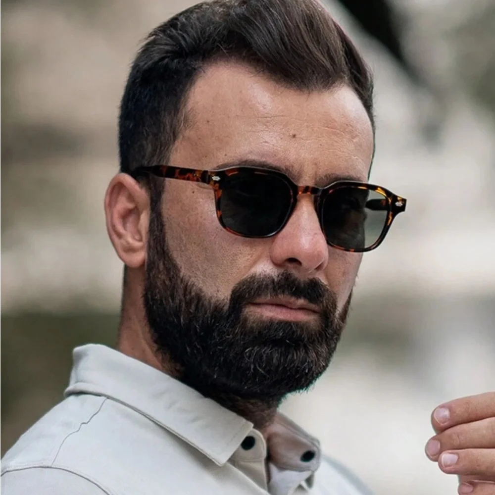 Sheen Kelly Men’s Retro Square Sunglasses Tortoiseshell NWT
